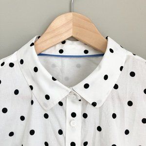 Cotton Polka Dot Women's Shirt
